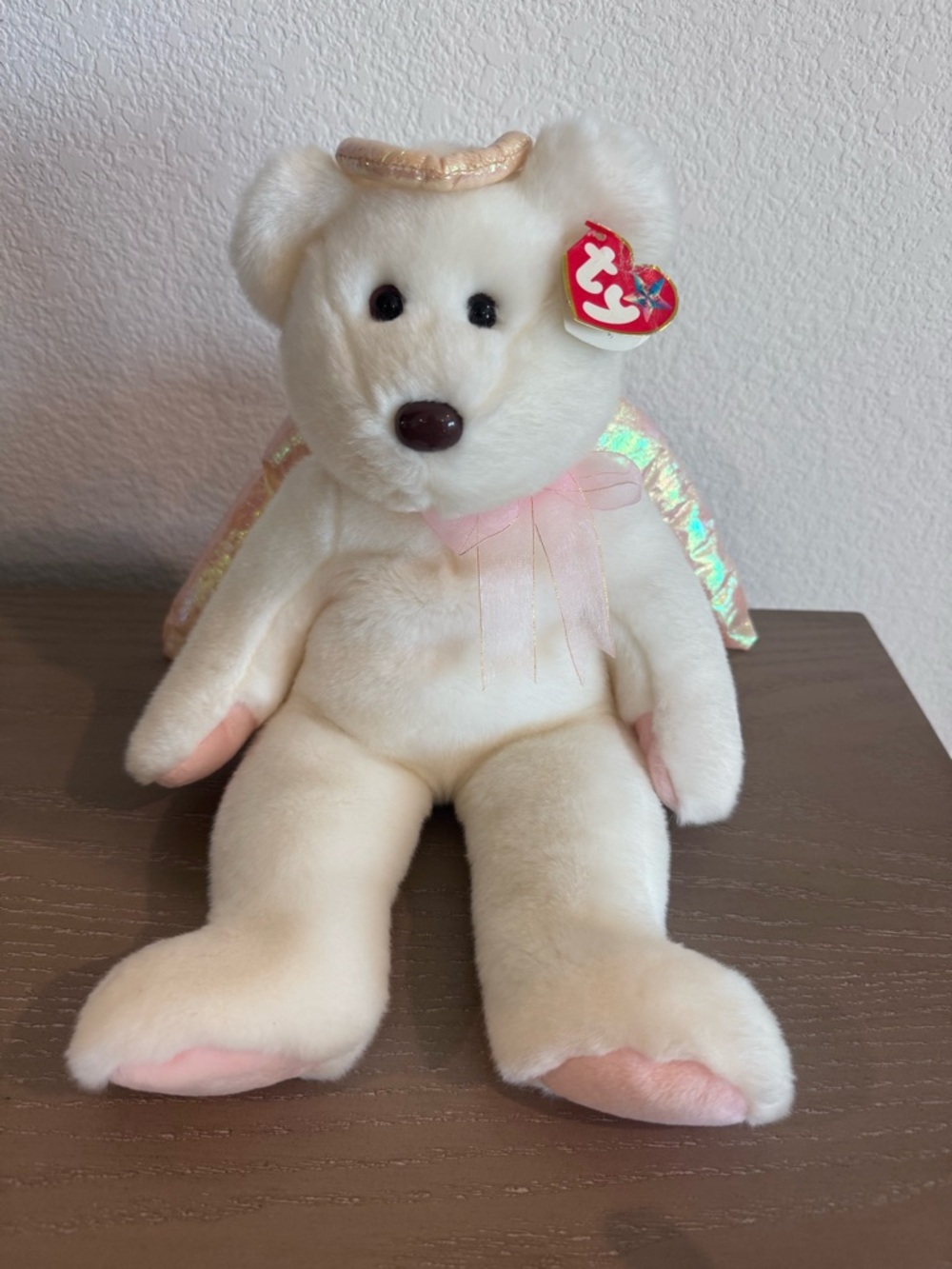Ty Rare 1999 The Beanie Buddies Halo - The Angel Bear